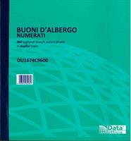 BUONI D' ALBERGO 960 TAGLIANDI BIANCHI 2 COPIE - DATA UFFICIO