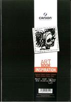 KIT 2 ART BOOK INSPIRATION 36 pg. 96 gr. A4 COL. NERO - CANSON