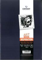 KIT 2 ART BOOK INSPIRATION 36 pg. 96 gr. A4 COL. BLU - CANSON