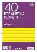 RICAMBI MAXI A4 CARTA BIANCA 40 ff. 80 gr. RIGATURA 1R - BLASETTI