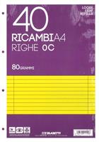 RICAMBI MAXI A4 CARTA BIANCA 40 ff. 80 gr. RIGATURA C - BLASETTI