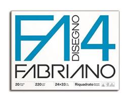 BLOCCO F4 24x33 20 ff. RIQUADRATO - FABRIANO