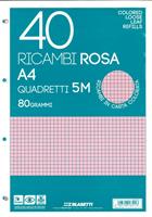 RICAMBI MAXI 40 ff. 80 gr. RIGATURA 5M COL. ROSA - BLASETTI