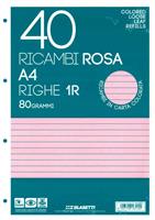RICAMBI MAXI 40 ff. 80 gr. RIGATURA 1R COL. ROSA - BLASETTI