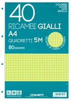 RICAMBI MAXI 40 ff. 80 gr. RIGATURA 5M COL. GIALLO - BLASETTI