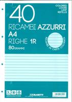 RICAMBI MAXI 40 ff. 80 gr. RIGATURA 1R COL. AZZURRO - BLASETTI