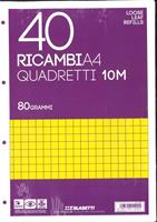 RICAMBI A4 QUADRETTI 10M. 80 gr. 40 ff. - BLASETTI