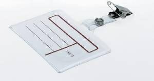 CONF. 100 PORTANOME PVC 6X9 cm. - SIAM