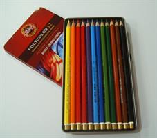 SCATOLA METALLO 12 MATITE POLYCOLOR - KOH-I-NOOR