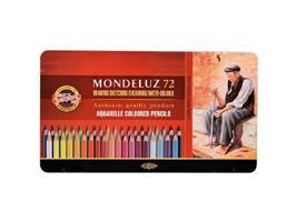 ASTUCCIO IN METALLO 72 matite ACQUARELLABILI MONDELUZ - KOH I NOOR