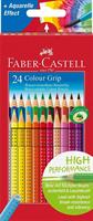 SCATOLA 24 PASTELLI GRIP ACQUERELLABILI - FABER CASTELL