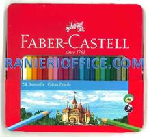 SCATOLA IN METALLO DA 24 PASTELLI PERMANENTI - FABER CASTELL