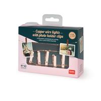 FILO DI LUCINE IN RAME CON CLIP PORTAFOTO - LEGAMI