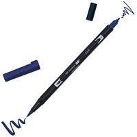 MARKER DUAL BRUSH JET BLUE - TOMBOW