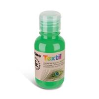 COLORE PER TESSUTO IN BOTTIGLIA DA 125 ml. COL. VERDE FLUO - PRIMO