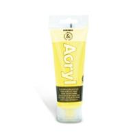 COLORE ACRILICO FINE IN TUBETTO 75 ml COL. GIALLO FLUO - PRIMO