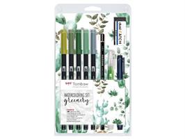 SET COLORAZIONE GREENERY FOGLIE - TOMBOW