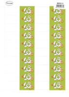 FOGLIO BOMBONIERA A4 20 BIGLIETTI CONFETTI PER 18° ANNI - CECAMI