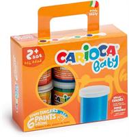 SCATOLA 6 x 80 ml. TEMPERE A DITA BABY - CARIOCA