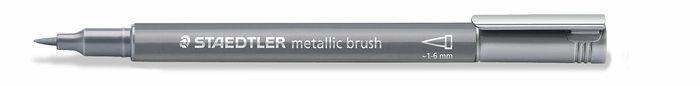 MARCATORE METALLIC BRUSH PUNTA 1,0-6.0 mm. COL. ARGENTO - STAEDTLER
