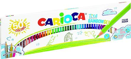 SCATOLA 50 PASTELLI TITA RAINBOW SET - CARIOCA
