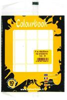 CONF. 120 ETICHETTE 46x27 mm. COL. BIANCO - COLOURBOOK