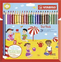 SCATOLA 24 PASTELLI TRIO TRICK JUMBO - STABILO