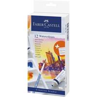 SCATOLA 12 ACQUARELLI 9 ml. + TAVOLOZZA - FABER CASTELL