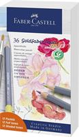 SCATOLA 36 PASTELLI ACQUERELLABILI GOLDFABER ACQUA - FABER CASTELL