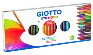SCATOLA 50 PASTELLI STILNOVO PUNTA 3,3 + TEMPERAMATITE - GIOTTO