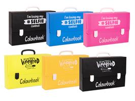 CARTELLA POLIONDA 38x27x8 BLACK-FLUO - COLOURBOOK