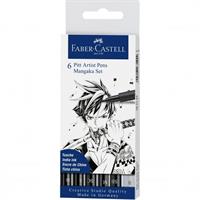 CONF. 6 PENNARELLI MANGA TRATTO XS-S-SC-M-SB-B - FABER CASTELL