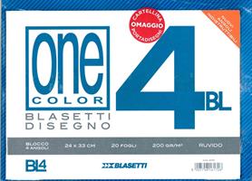 BLOCCO DA DISEGNO 24x33 20ff. 200gr. RUVIDO + CARTELLINA - BLASETTI