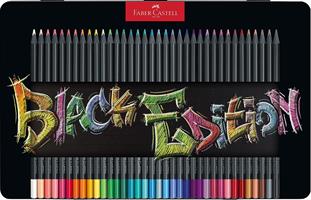 SCATOLA IN METALLO DA 36 PASTELLI BLACK EDITION - FABER CASTELL