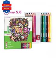 SCATOLA 12 PASTELLI JUMBO Ø 5.0 TEMPERINO INCLUSO - KUKAJOY