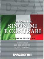 DIZIONARIO SINONIMI E CONTRARI 36.000 VOCI 8x11 cm. - DE AGOSTINI