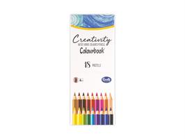 SCATOLA 18 PASTELLI ARTIST GRADE COLOURED PENCILS - COLOURBOOK
