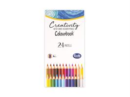 SCATOLA 24 PASTELLI ARTIST GRADE COLOURED PENCILS - COLOURBOOK