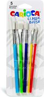 BLISTER 5 PENNELLI CLASSIC BRUSH -CARIOCA