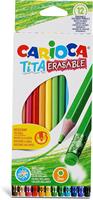 SCATOLA 12 PASTELLI TITA CANCELLABILE - CARIOCA