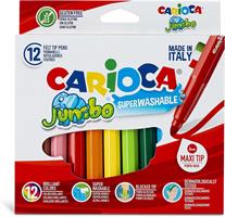 SCATOLA 12 PENNARELLI JUMBO SUPERLAVABILE - CARIOCA