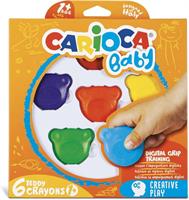 SCATOLA BABY TEDDY CRAYONS 1+6 pz. - CARIOCA