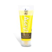 COLORE ACRILICO FINE IN TUBETTO 75 ml COL. GIALLO ORO - PRIMO