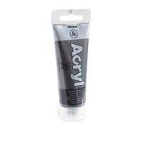 COLORE ACRILICO METAL FINE IN TUBETTO 75 ml COL. NERO - PRIMO