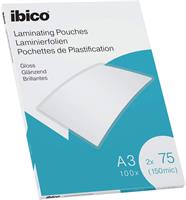 CONF. 100 POUCHES A3 PER PLASTIFICATRICE 75 MICRON - IBICO