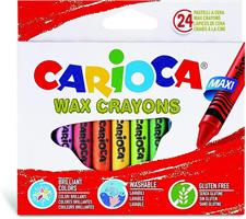 SCATOLA 24 PASTELLI MAXI A CERA - CARIOCA