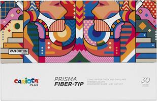 SCATOLA 30 PENNARELLI PRISMA FIBER-TIP - CARIOCA