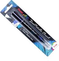 DUAL METALLIC BRUSH DOPPIO COL. VIOLA E BLU METALIZZATO PENTEL