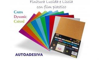 CONF. 10 FOGLI A4 180 gr. DYANAMIC CRISTAL AUTOADESIVA - WILER