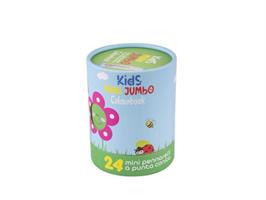 SCATOLA 24 MINI PENNARELLI PUNTA CONICA – KIDS MINI JUMBO COLOURBOOK